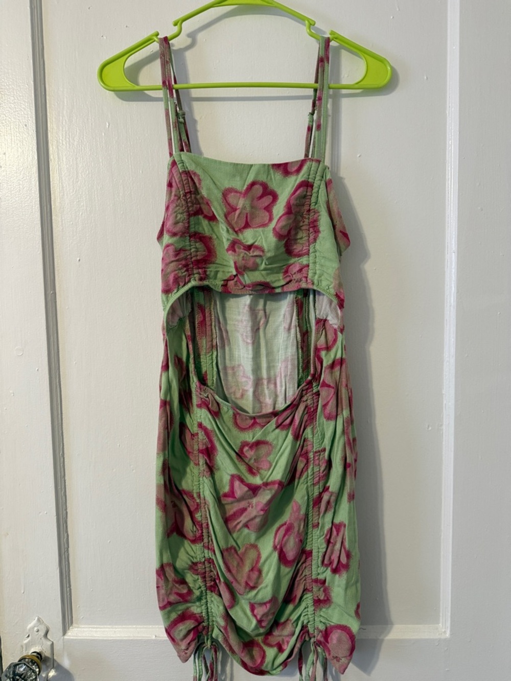 Wild Fable Pink & Green Flower Dress